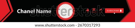 Channel Cover Vector illustration. Header cover template.