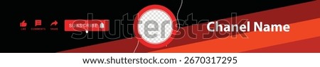 Channel Cover Vector illustration. Header cover template.