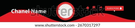 Channel Cover Vector illustration. Header cover template.