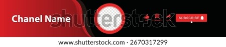 Channel Cover Vector illustration. Header cover template.