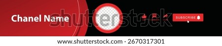 Channel Cover Vector illustration. Header cover template.