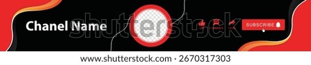 Channel Cover Vector illustration. Header cover template.
