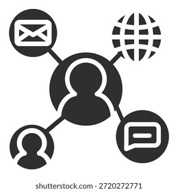 Icono de canal Colección de Vector único
