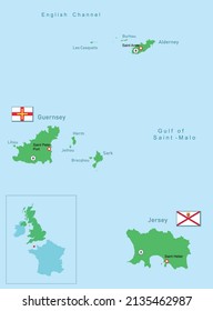 Mapa de islas del canal de la ilustración