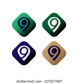 Channel Nine Logo useful, editable. And printable Perfect for use in a wide range of new media templates: Web Marketing Agency, Social Media Services Showcase, Online Marketing Apps, and Web.