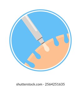 Channel opening hair transplantation step