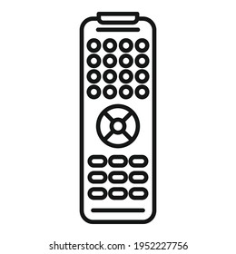 Channel remote control icon. Outline Channel remote control vector icon for web design isolated on white background