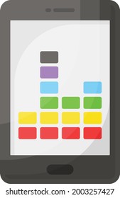 Channel Stats Concept, Audio spectrum or bg music Vector Color Icon Design, Video blogger Symbol, photographer or videography equipment Sign, Filmography and Cinematography Stock illustration