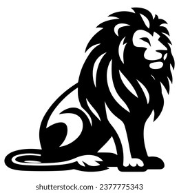 Channel the strength and authority of a lion into your business with high-resolution vector logo. Its minimal modern design in EPS format is perfect for printing, representing a powerful image.