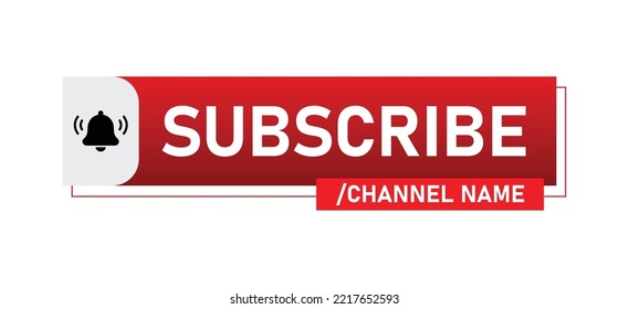 Channel Subscribe Button Template Design