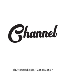 channel text on white background.