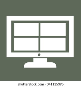 Channel tv icon design Illustration