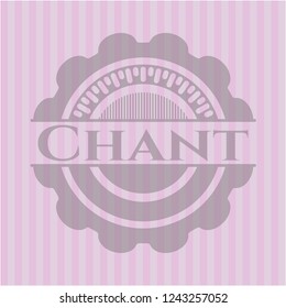 Chant pink emblem