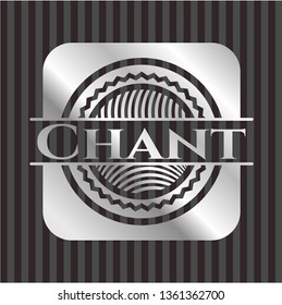 Chant silvery emblem or badge