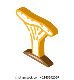 chanterelle mushroom isometric icon vector. chanterelle mushroom sign. isolated symbol illustration