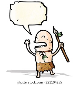 chanting tribesman cartoon