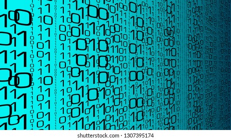 Chaos in artificial intelligence database, neural network vector illustration