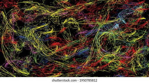 Chaos blur motion background in mist bubble illuminated.