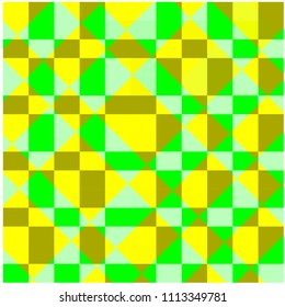Chaos of colored figures