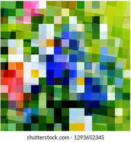 Chaos of colored figures
