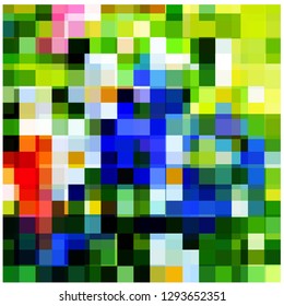 Chaos of colored figures
