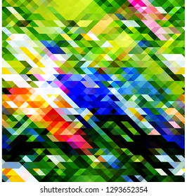Chaos of colored figures
