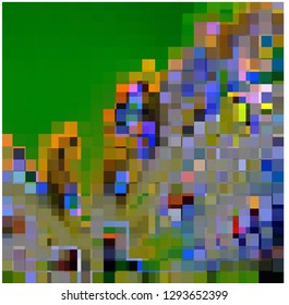 Chaos of colored figures
