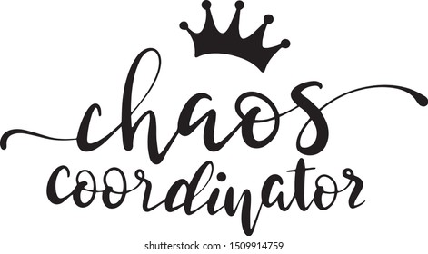 Chaos coordinator decoration for T-shirt