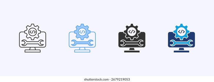 Ícone de engenharia do caos define coleção de vários estilos