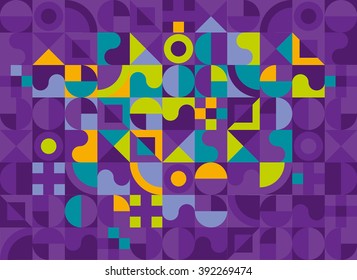 chaos geometry template vector poster
