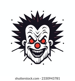 Chaos Joker fully ediatble Flat Icon