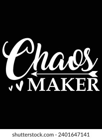 Chaos maker - EPS file for cutting machine. You can edit and print this vector art with EPS editor.