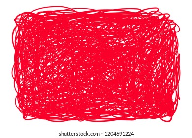 Chaos on white. Abstract tangled texture. Random chaotic lines. Hand drawn dinamic scrawls. Rectangle background with stripes. Universal linen pattern. Art creation