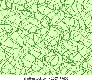 Chaos pattern. Hand drawn dinamic scrawls. Pattern with lines and waves. Universal wavy texture. Abstract dinamic background. Doodle for design. Lineal wallpaper. Decorative style. Line art creation