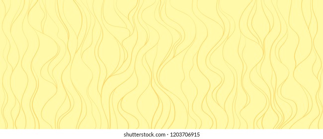 Chaos pattern. Wavy background. Hand drawn waves. Seamless wallpaper on horizontally surface. Stripe texture with many lines. Print for banners, flyers or posters. Line art