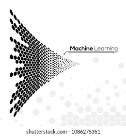 From chaos to system. Technology and engineering concept. Machine learning algorithms.