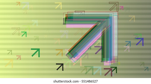 chaos in theoretical way vector background, multiple effect among business