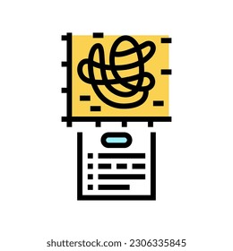 chaos theory math science education color icon vector. chaos theory math science education sign. isolated symbol illustration