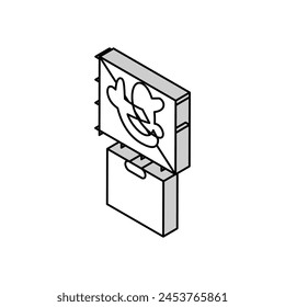 chaos theory math science education isometric icon vector. chaos theory math science education sign. isolated symbol illustration