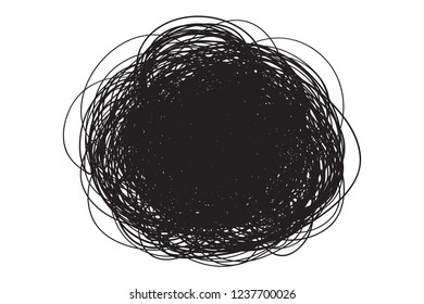 Chaos waved wallpaper. Chaotic pattern on white. Tangled texture with lines. Hand drawn dinamic scrawls. Background with lines and waves. Print for banners, posters, flyers and textiles