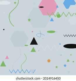 Chaos Zigzag Sombra Ilustración Vector Verde. Tranquilo fondo moderno hipster de color rosa negro plateado. Patrón de Arte Moderno Azul Pastel Oval. Líneas Naranjas Triángulo Polígono Diseño Geométrico Moderno Gris.