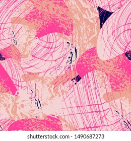 Chaotic abstract grunge pattern. Seamless background.