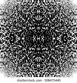 Chaotic abstract monochrome texture with random triangles