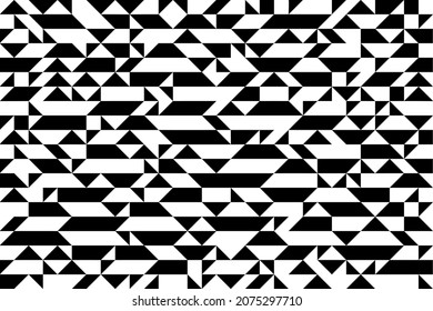 Chaotic abstract mosaic vector seamless background, geometric tiling pattern, interior design element or wallpaper, wrapping paper or web design.