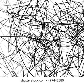 Chaotic Lines Random Chaotic Lines Scattered Stock Vector (Royalty Free ...