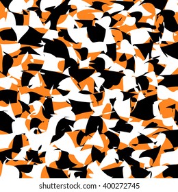 Chaotic background / texture with scattered random shapes