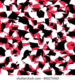 Chaotic background / texture with scattered random shapes