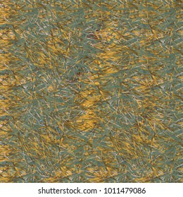 Chaotic brush mixed freehand strokes like savanna dry grass or animal fur. Distressed texture of natural colored fox, dog, cat, bear, wolf skin with fur.