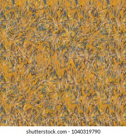 Chaotic brush mixed freehand strokes like savanna dry grass or animal fur. Distressed texture of natural colored fox, dog, cat, bear, wolf skin with fur.