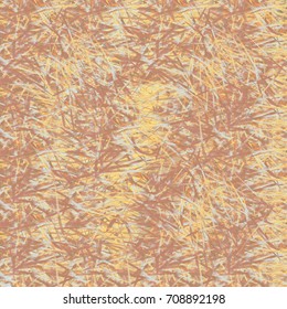 Chaotic brush mixed freehand strokes like savanna dry grass or animal fur. Distressed texture of natural colored fox, dog, cat, bear, wolf skin with fur.